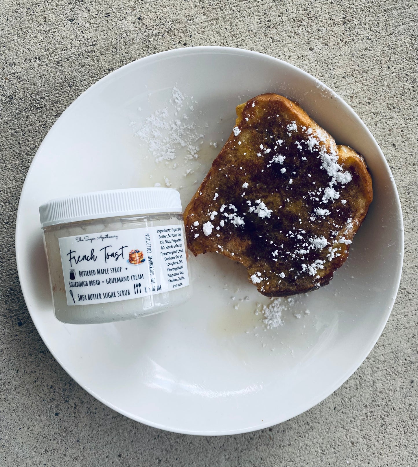 French toast shea butter sugar scrub